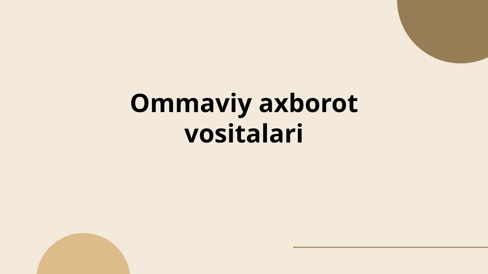 Ommaviy axborot vositalari