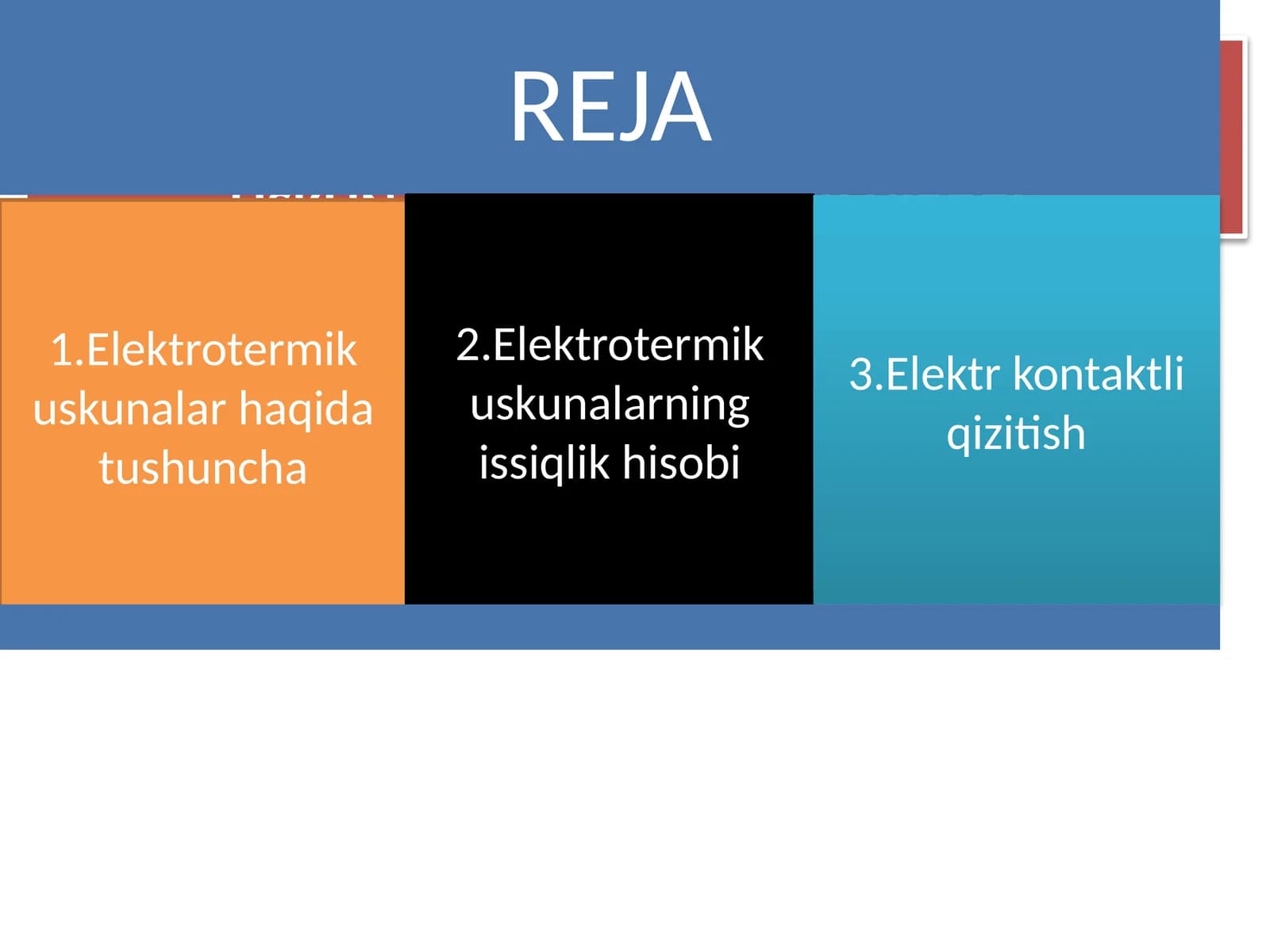 ELEKTROTERMIK USKUNALAR NAZARIYASI VA HISOBLASH ASOSLARI