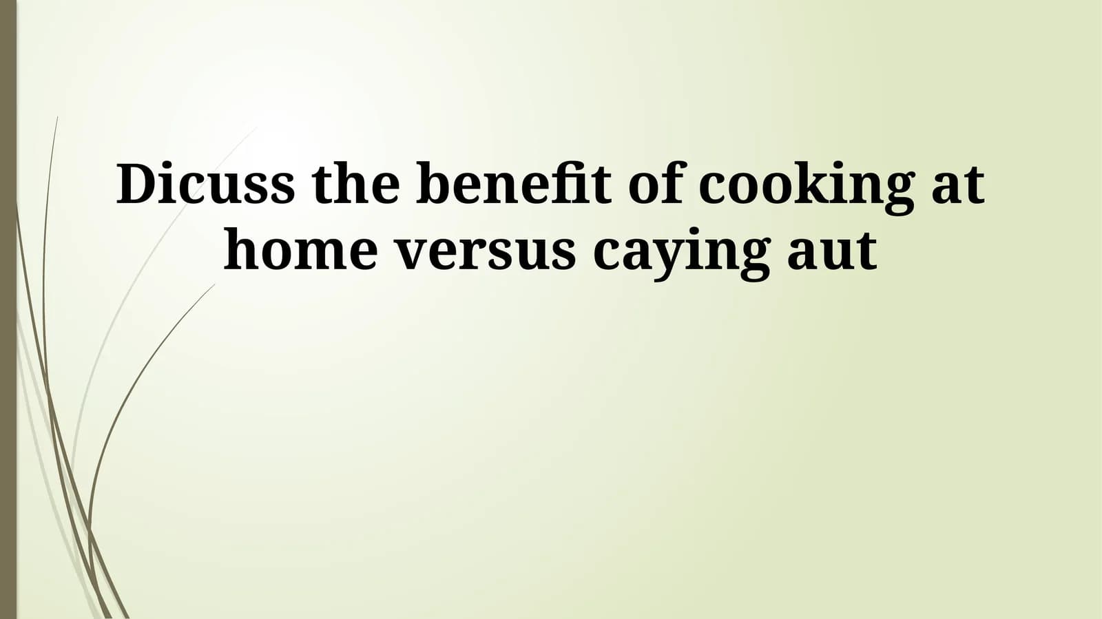 Benefits of Cooking at Home