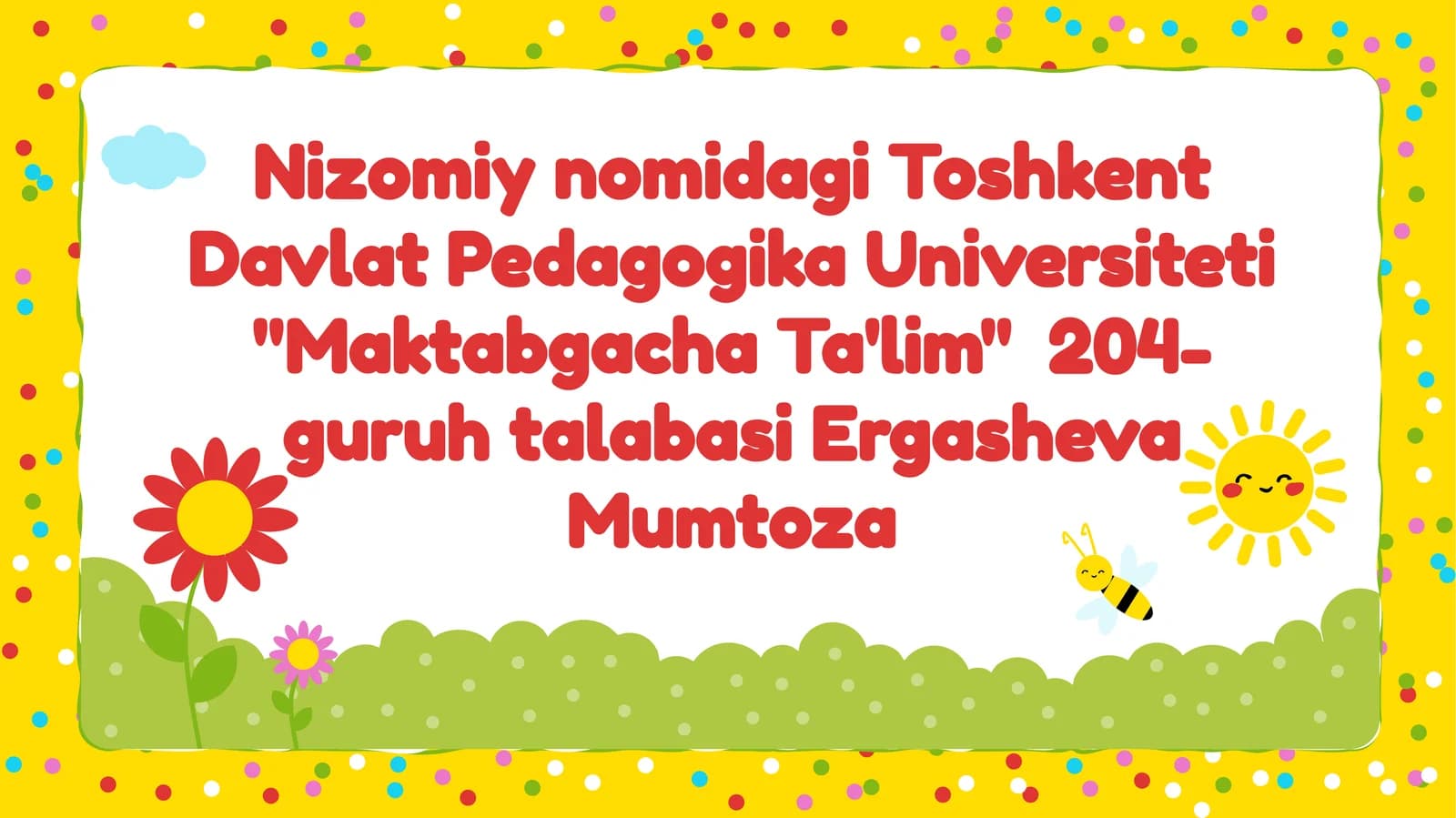 Maktabgacha Ta'lim
