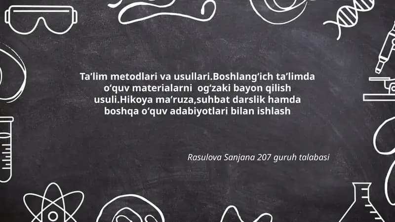 Taʼlim metodlari va usullari