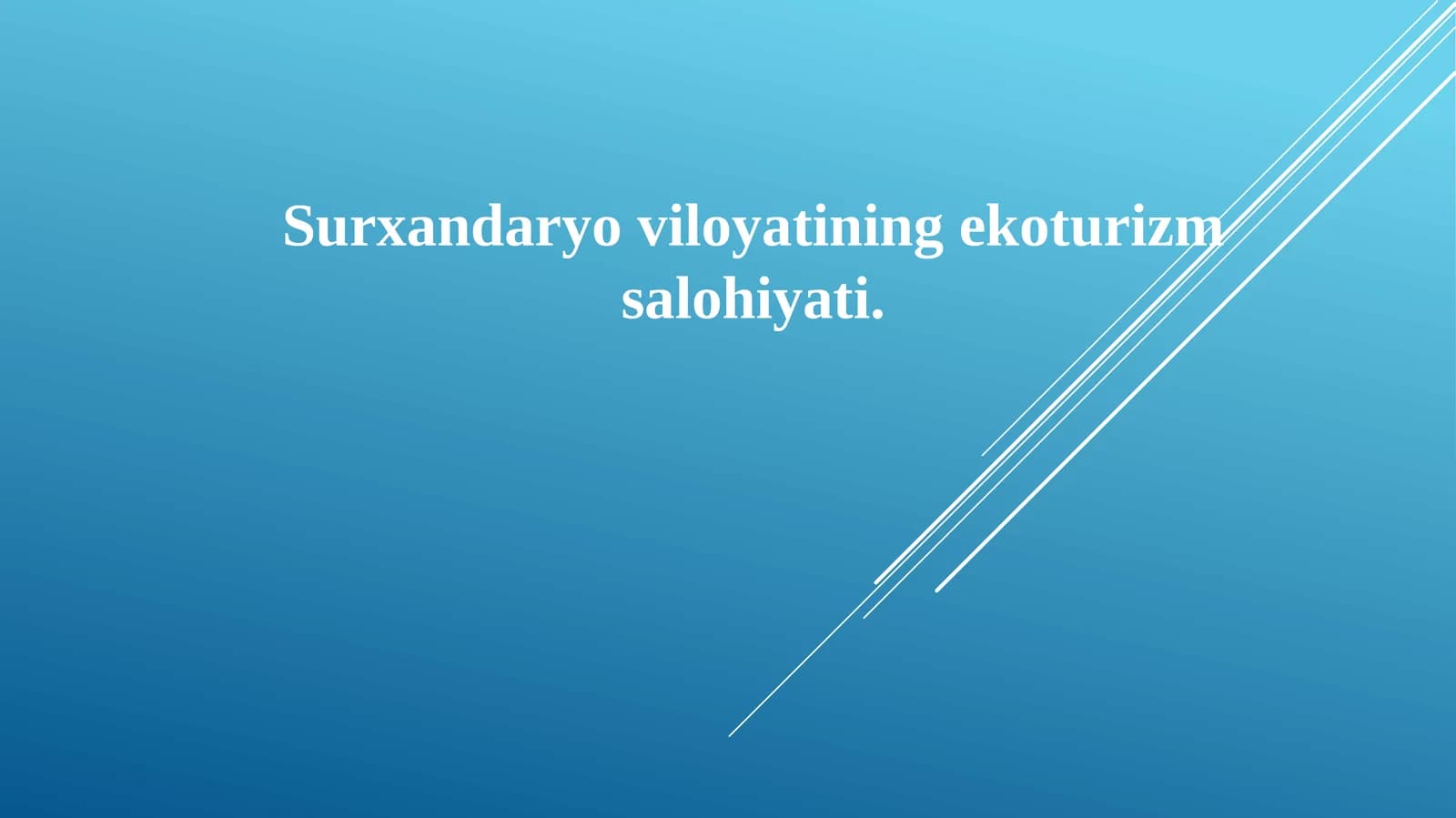 Turizm Salohiyati