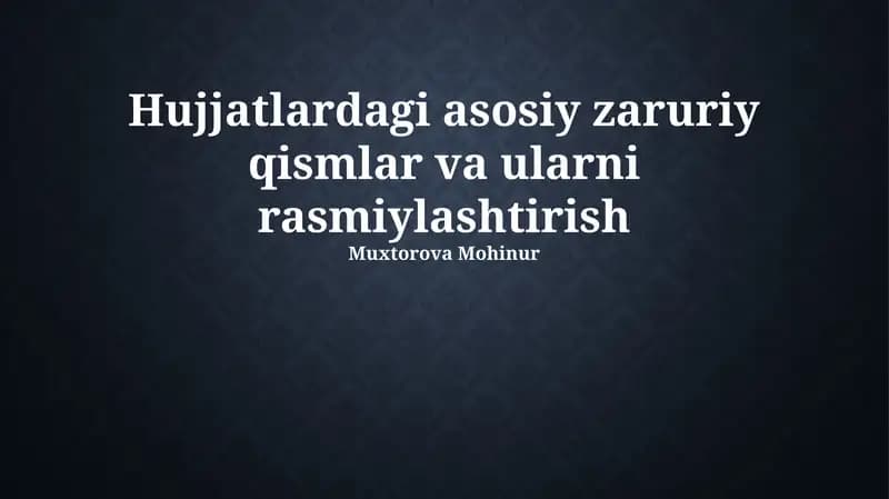 Rasmiylashtirish tamoyillari