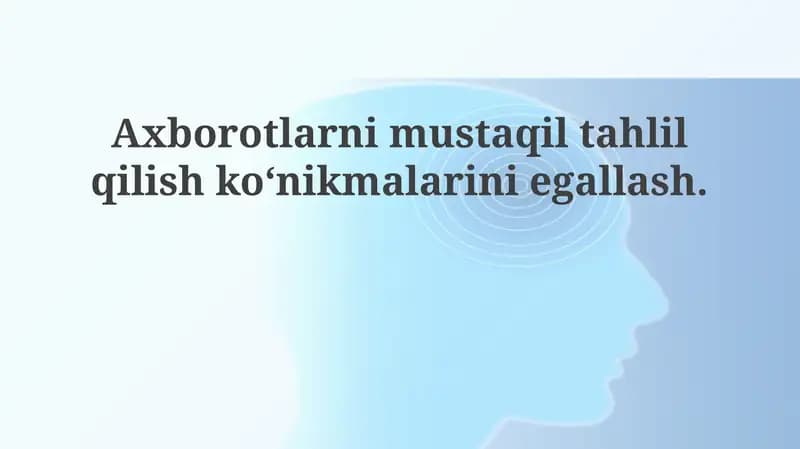 Mustaqil axborot tahlili