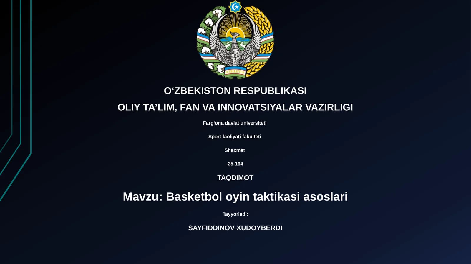 Basketbol oyin taktikasi asoslari