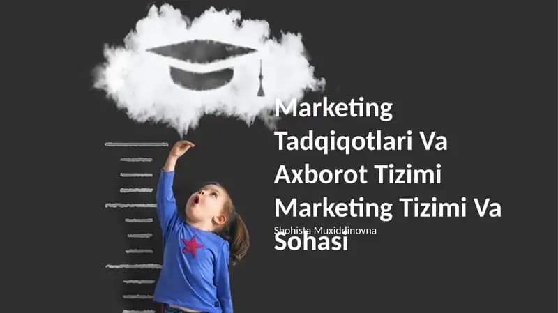 Marketing Tadqiqotlari Va Axborot Tizimi Marketing Tizimi Va Sohasi