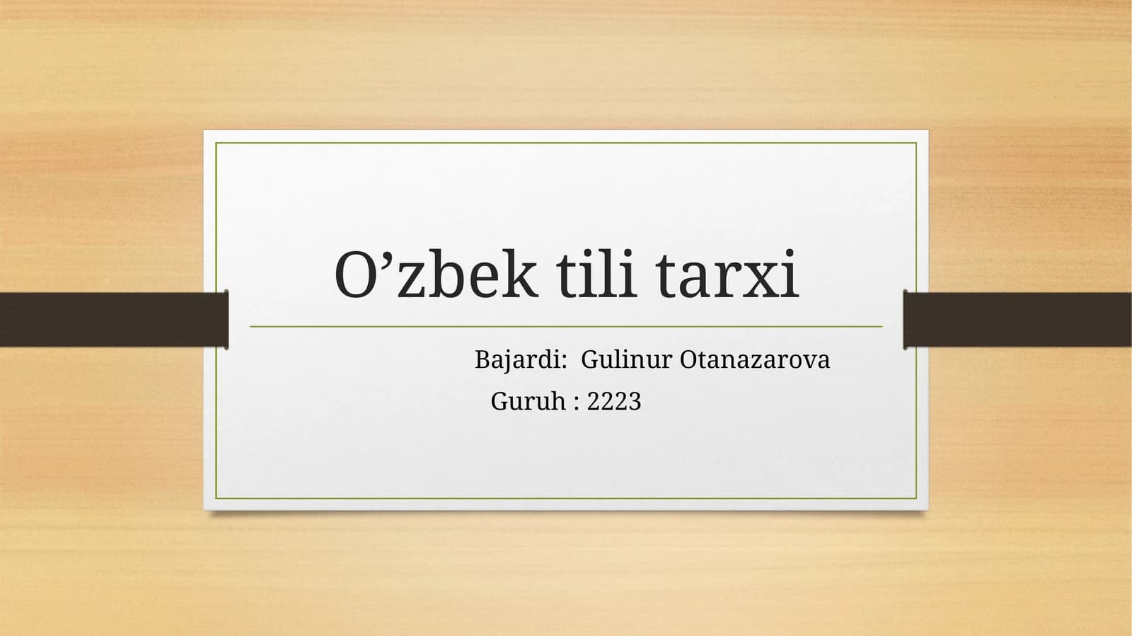 Eski o’zbek tilida ko’chirma gaplarning shakllanishi