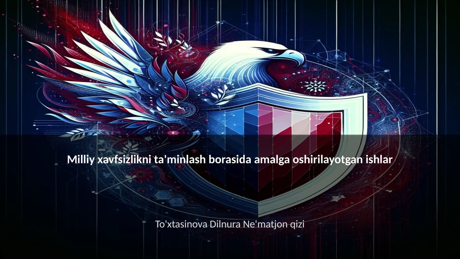 Milliy xavfsizlikni ta'minlash borasida amalga oshirilayotgan ishlar