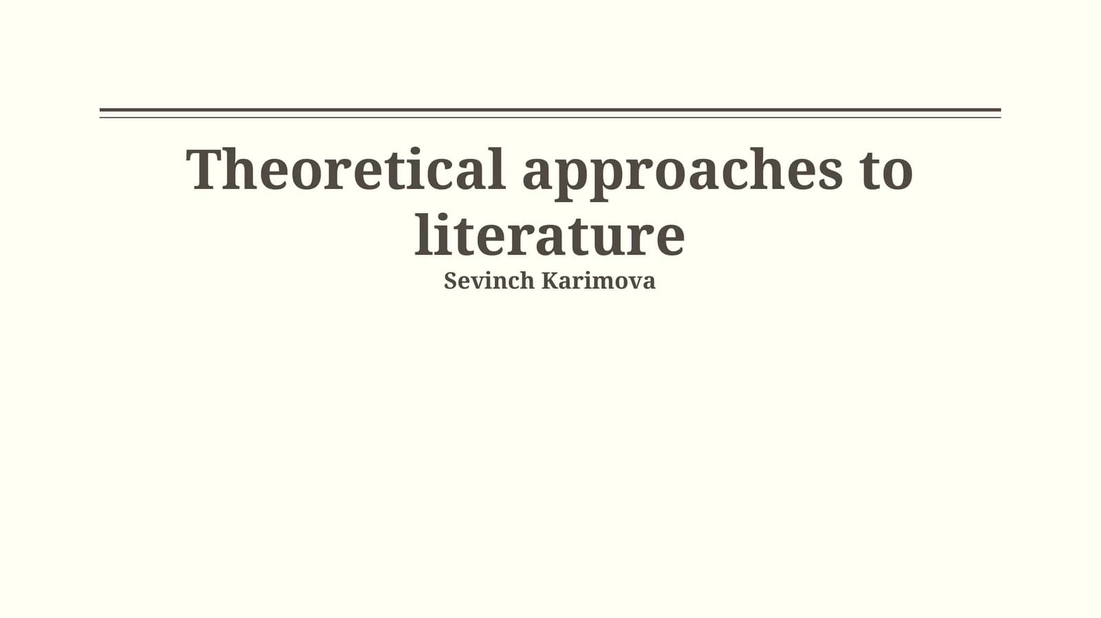 Feminist Literary Theory
