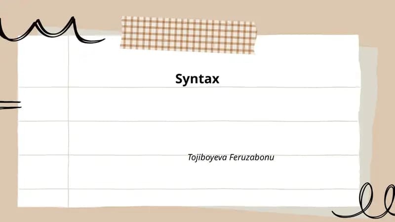 Phrase structure and constituency