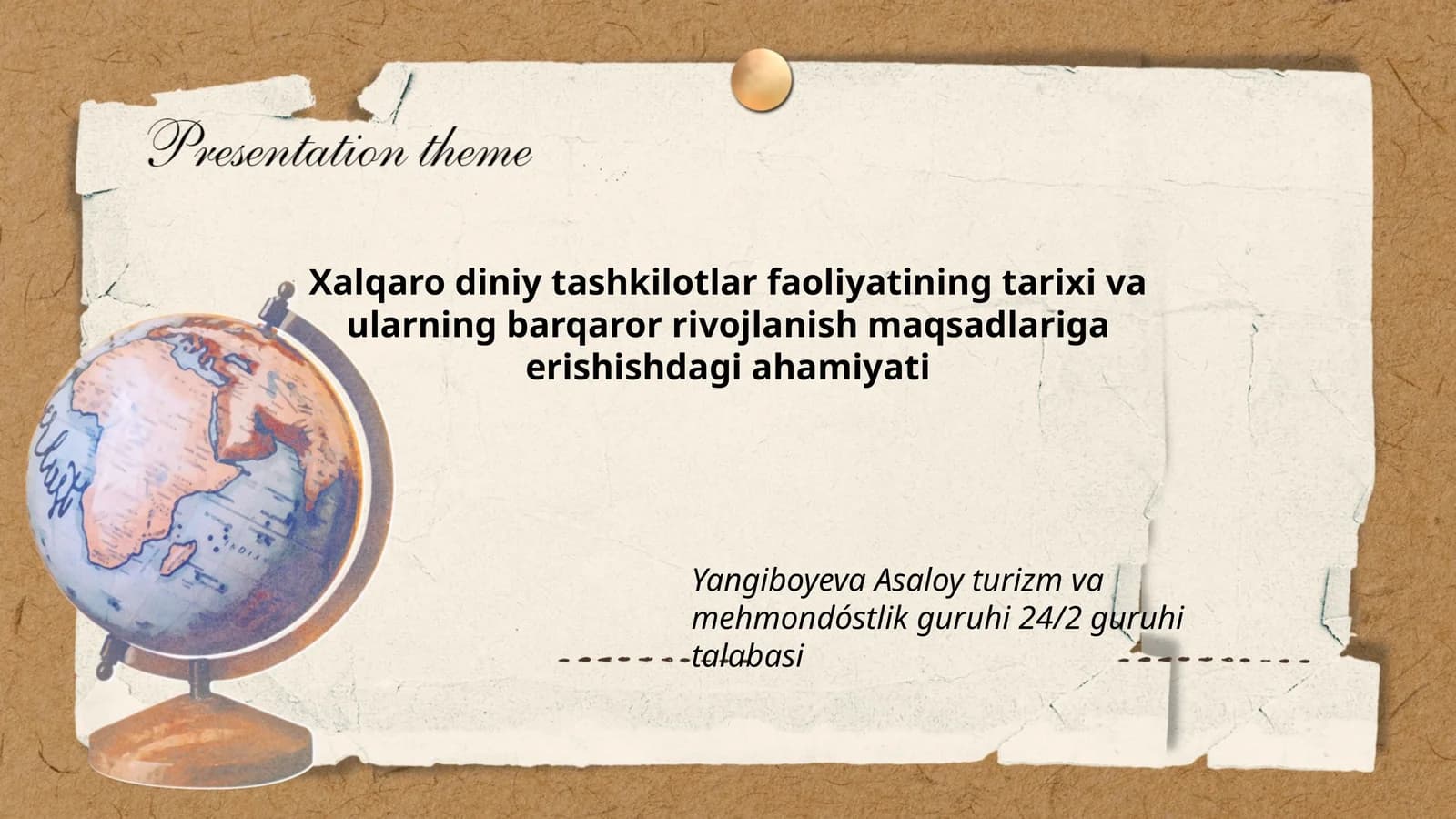 Xalqaro diniy tashkilotlar faoliyatining tarixi