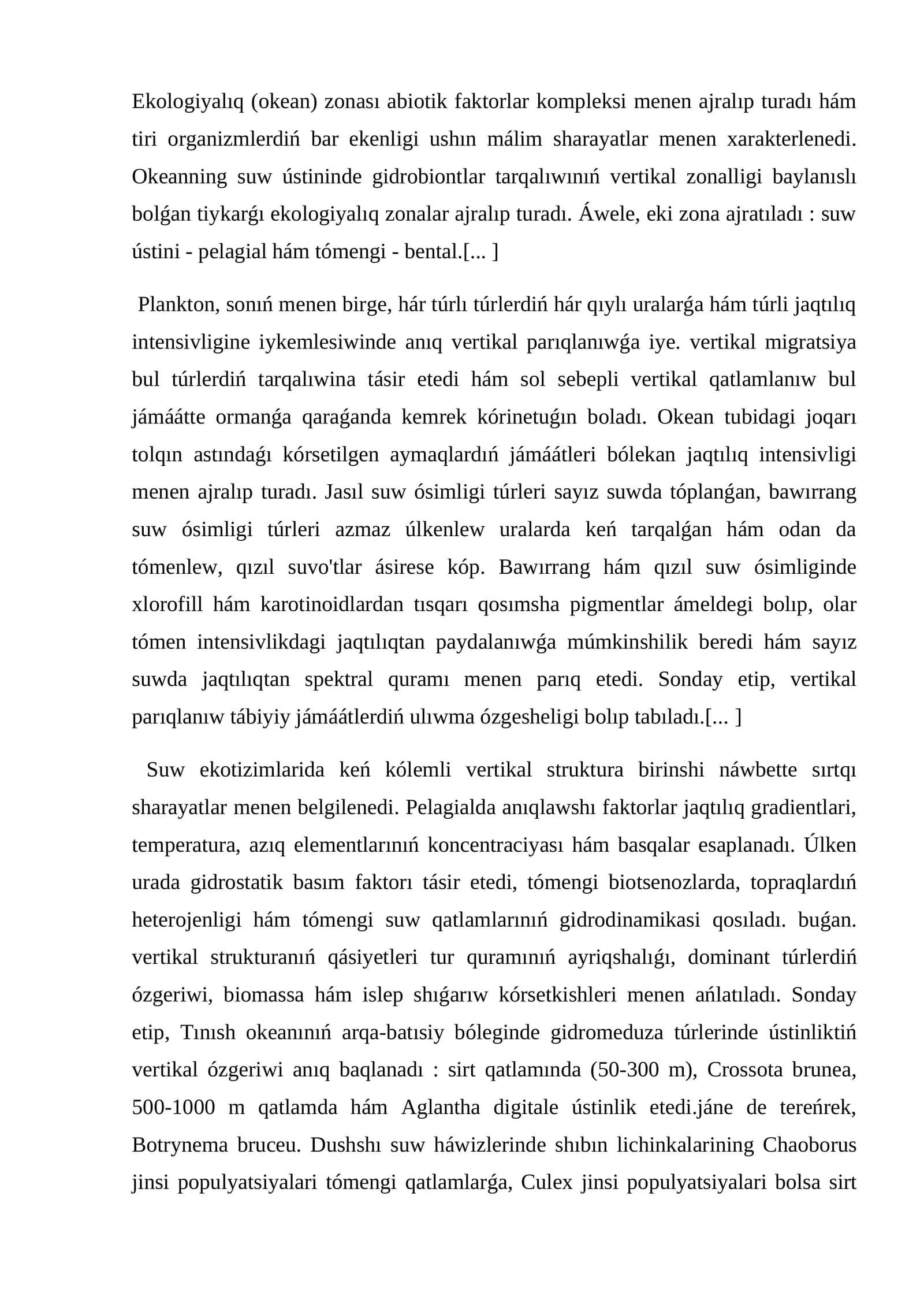 Ekologiyalıq (okean) zonası