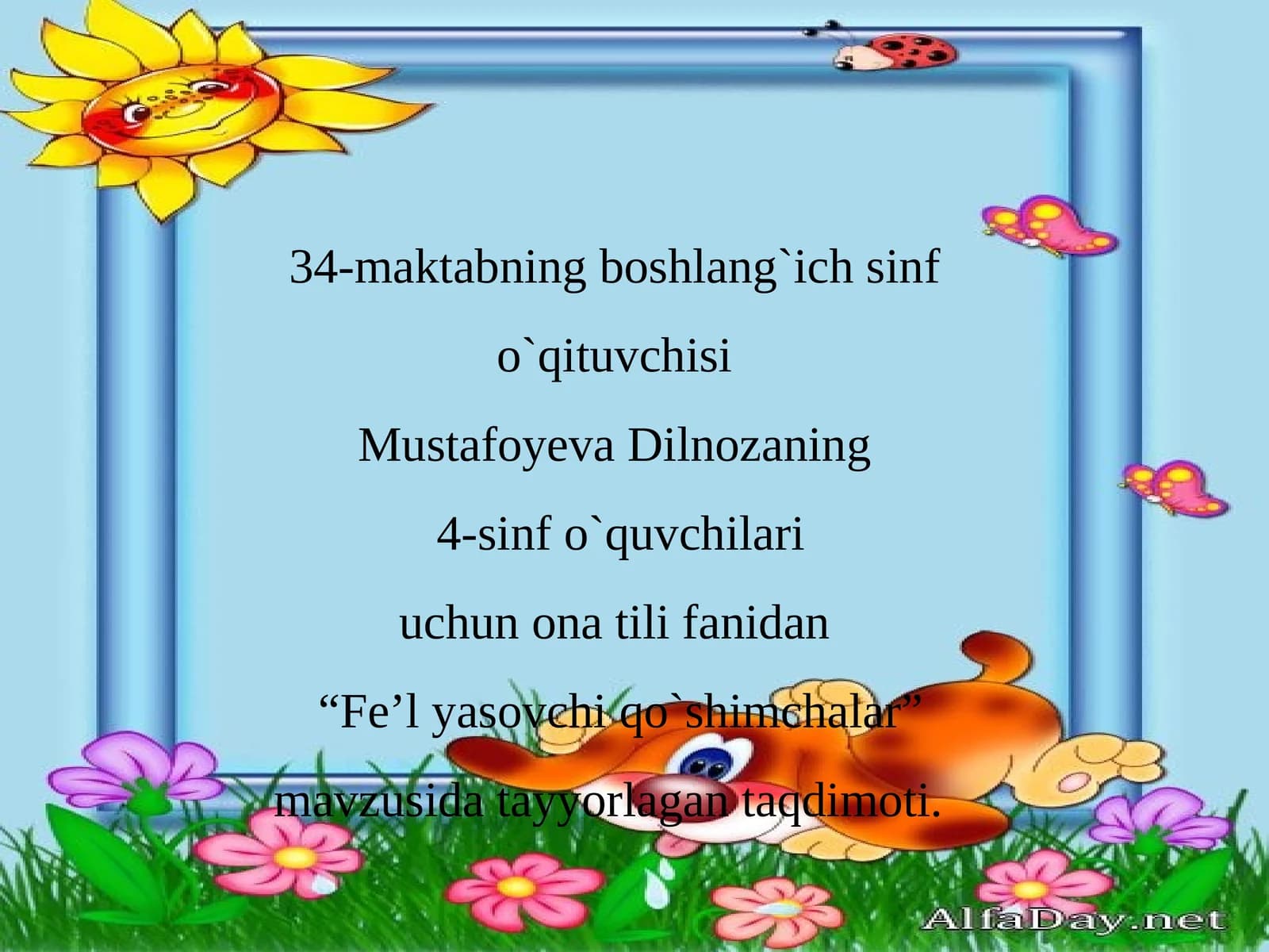 "Fe’lyasovchi qo`shimchalar"