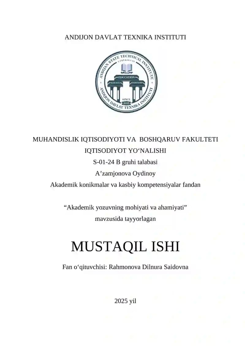 Akademik Yozuvning Mohiyati va Ahamiyati