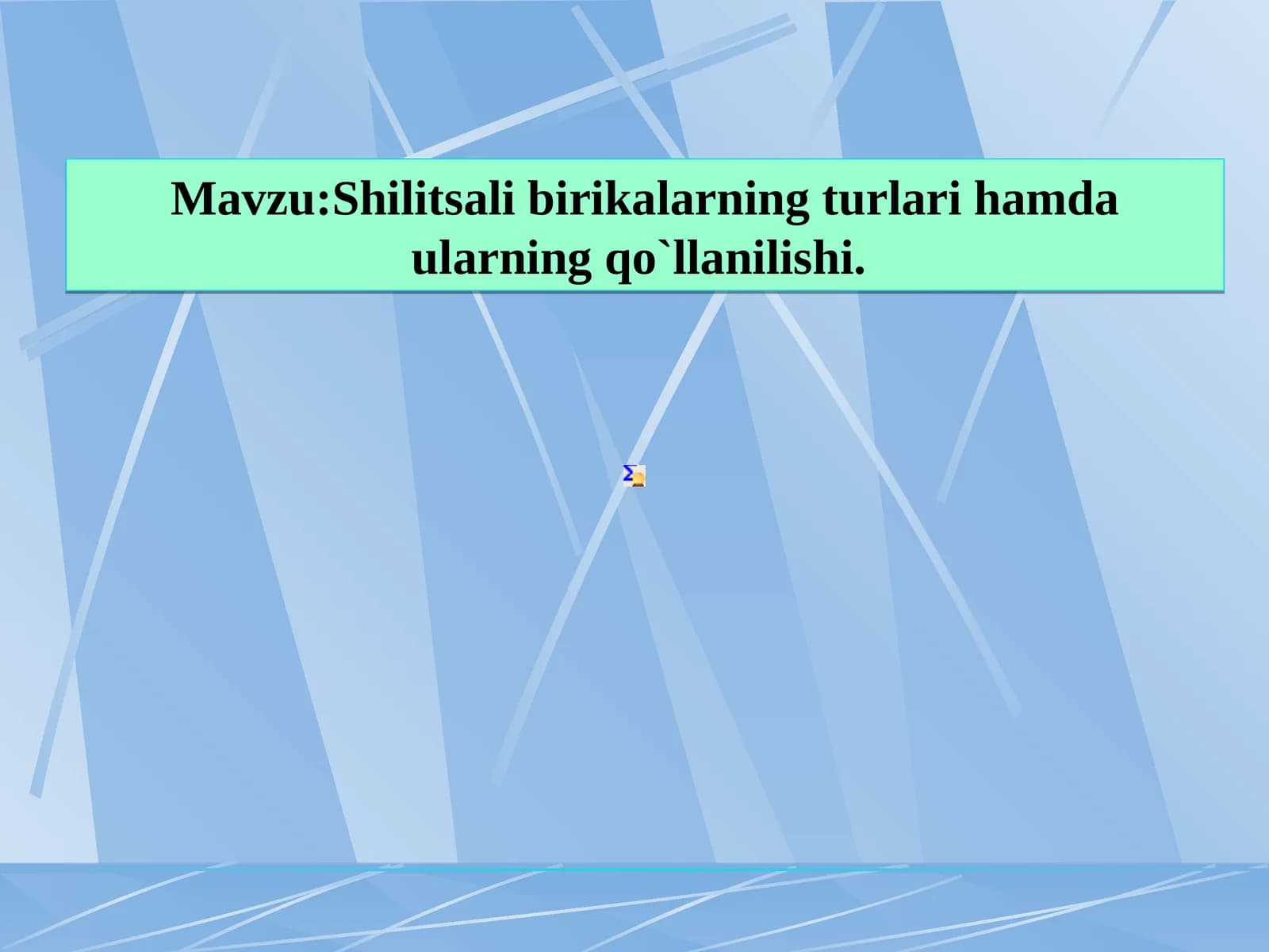 Shilitsali birikalarning turlari hamda ularning qo`llanilishi