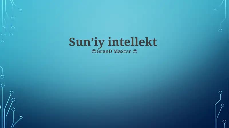 Sun'iy intellekt