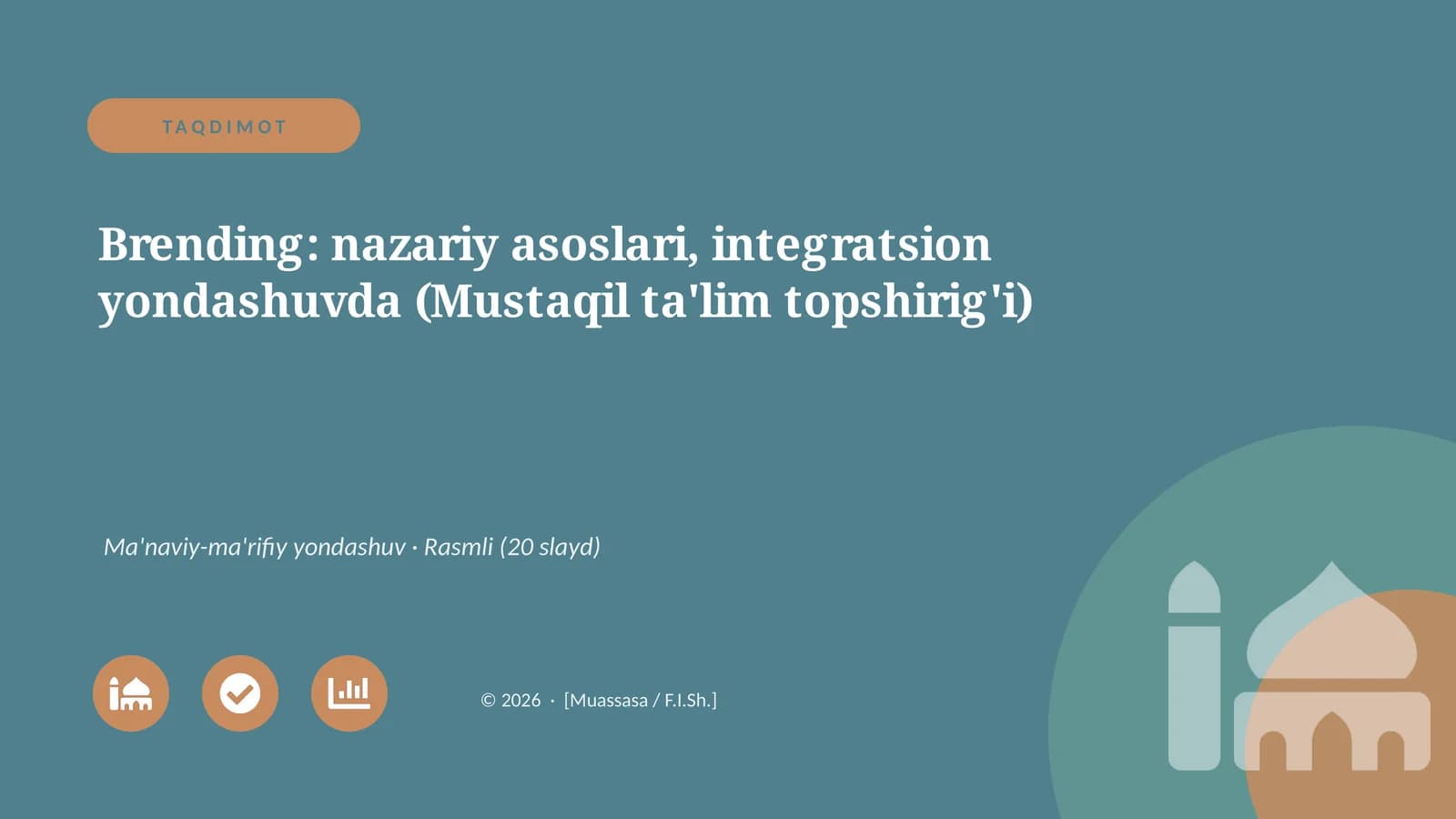 Brending: nazariy asoslari, integratsion yondashuvda