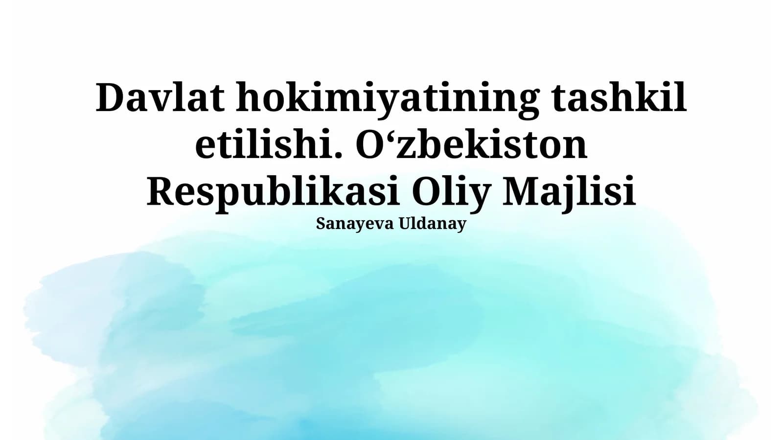 Oliy Majlisning Vakolatlari va Vazifalari