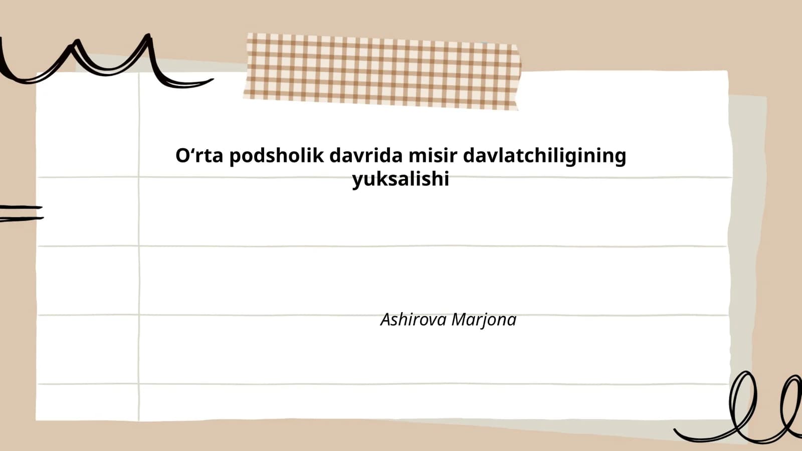 Oʻrta podsholik davrida misir davlatchiligining yuksalishi