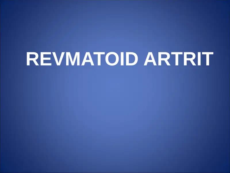 REVMATOIDARTRIT