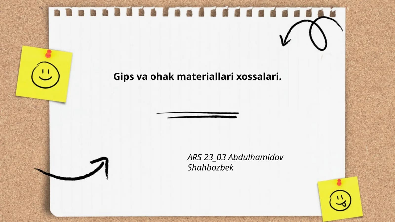 Gips va ohak materiallari xossalari