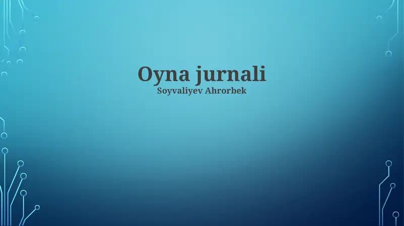Oyna jurnali