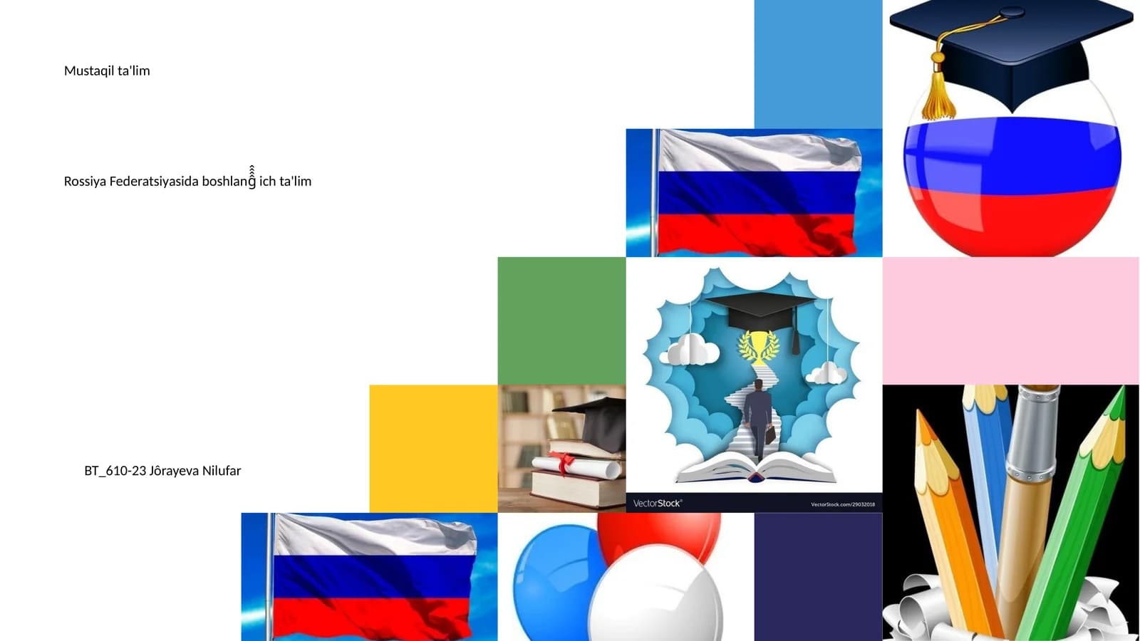 Rossiya Federatsiyasida boshlanĝ̂̂̂ ich ta'lim