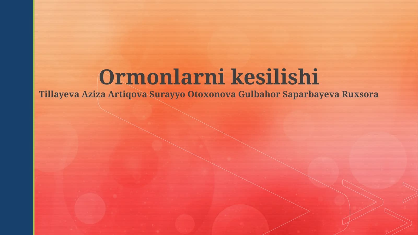 Ormonlarni kesilishi