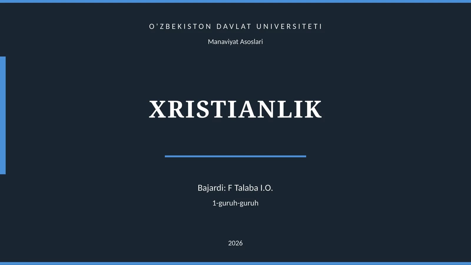 XRISTIANLIK