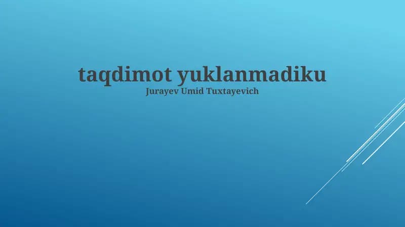 Kompyuterni qayta ishga tushirish