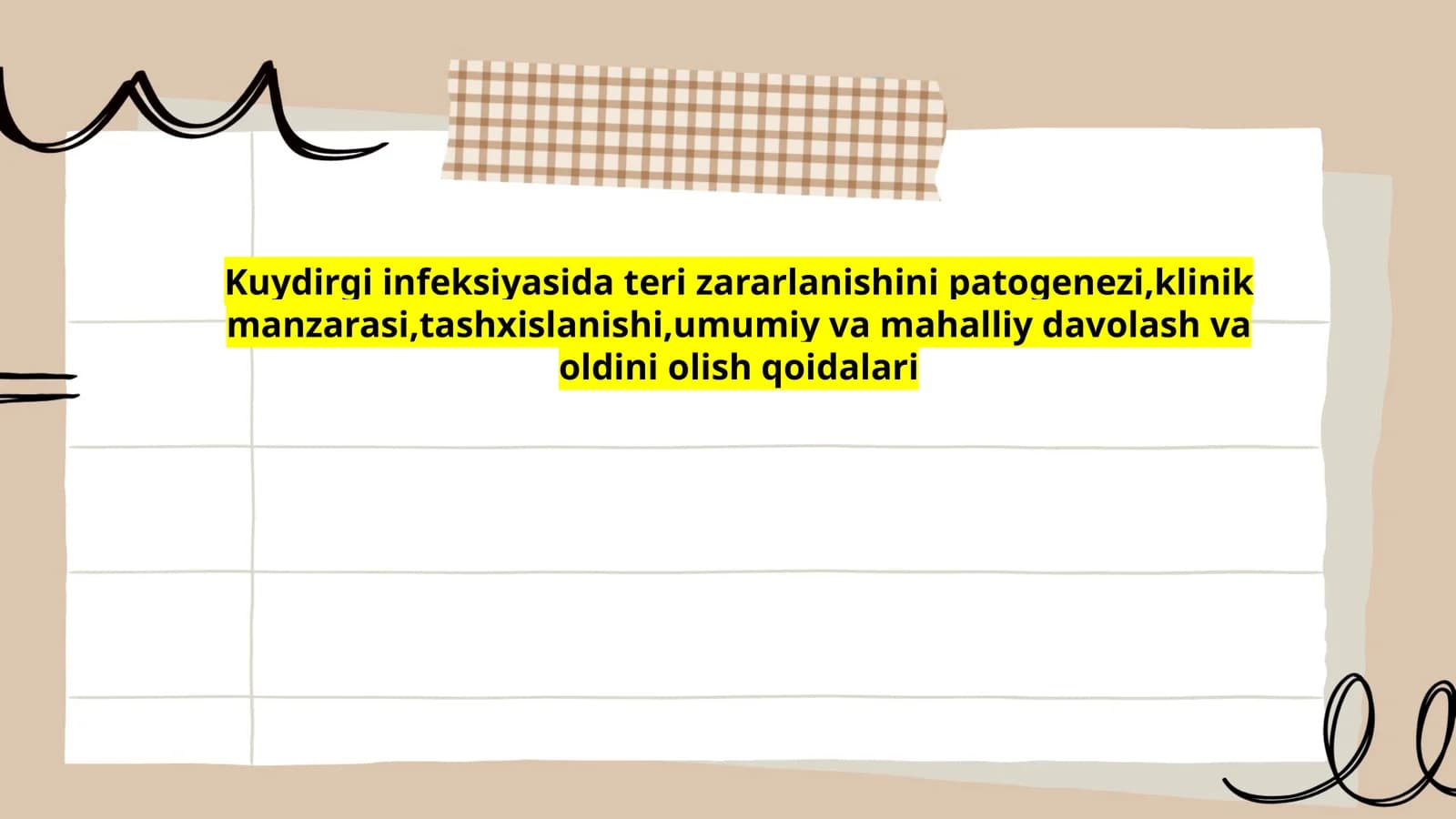 Kuydirgi infeksiyasining patogenezi