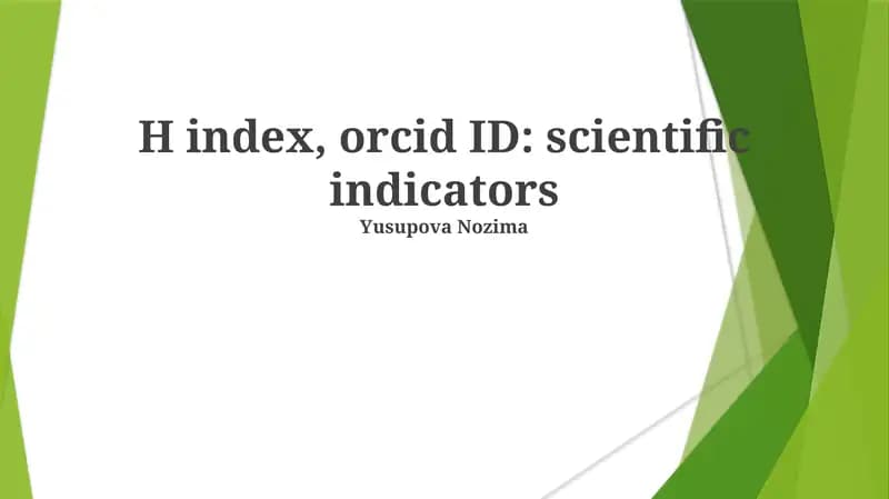 ORCID ID: A Unique Identifier