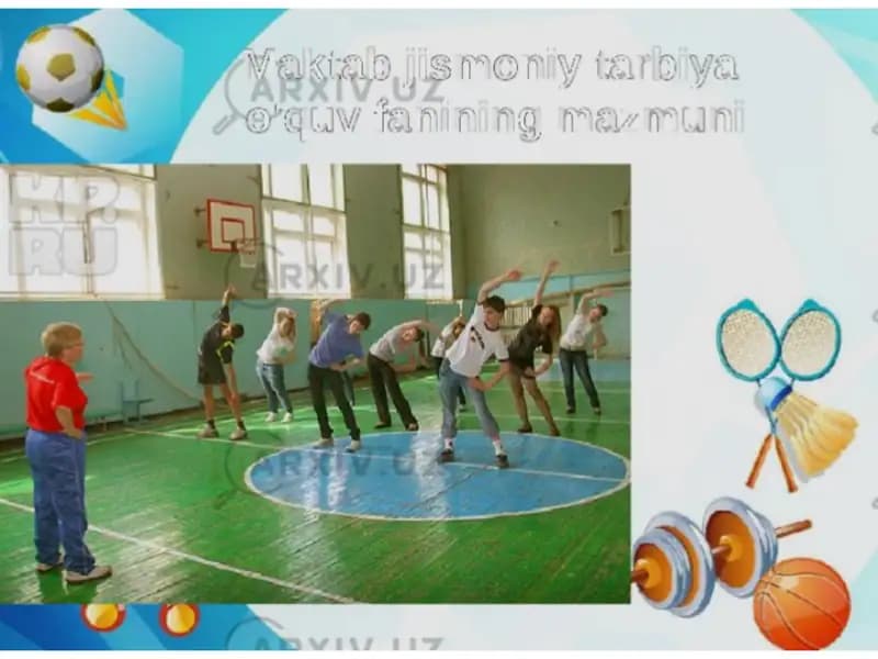 Maktab o'quvchilarini aylanma mashq uslubiyatidan foydalanib kuch qobiliyatlarini rivojlantirish