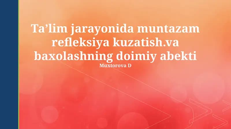 O'z-o'zini aks ettirish