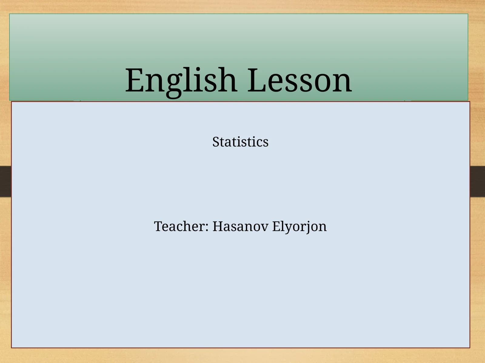 English Lesson