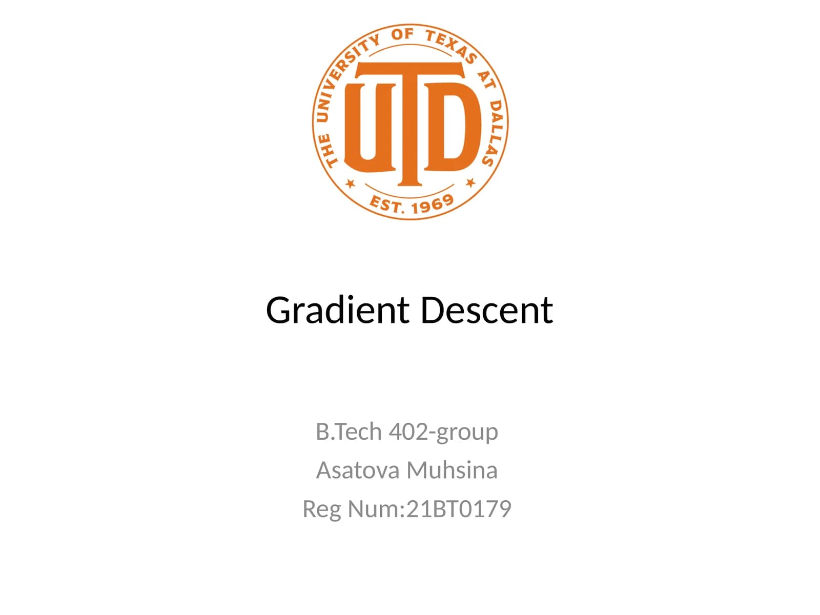 Gradient Descent