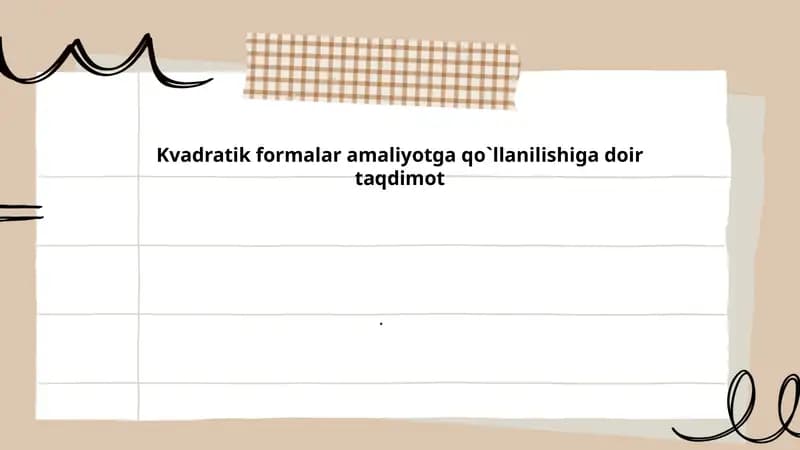 Kvadratik formalar