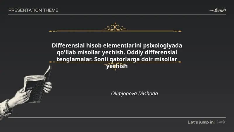 Psixologiyada differensial hisob
