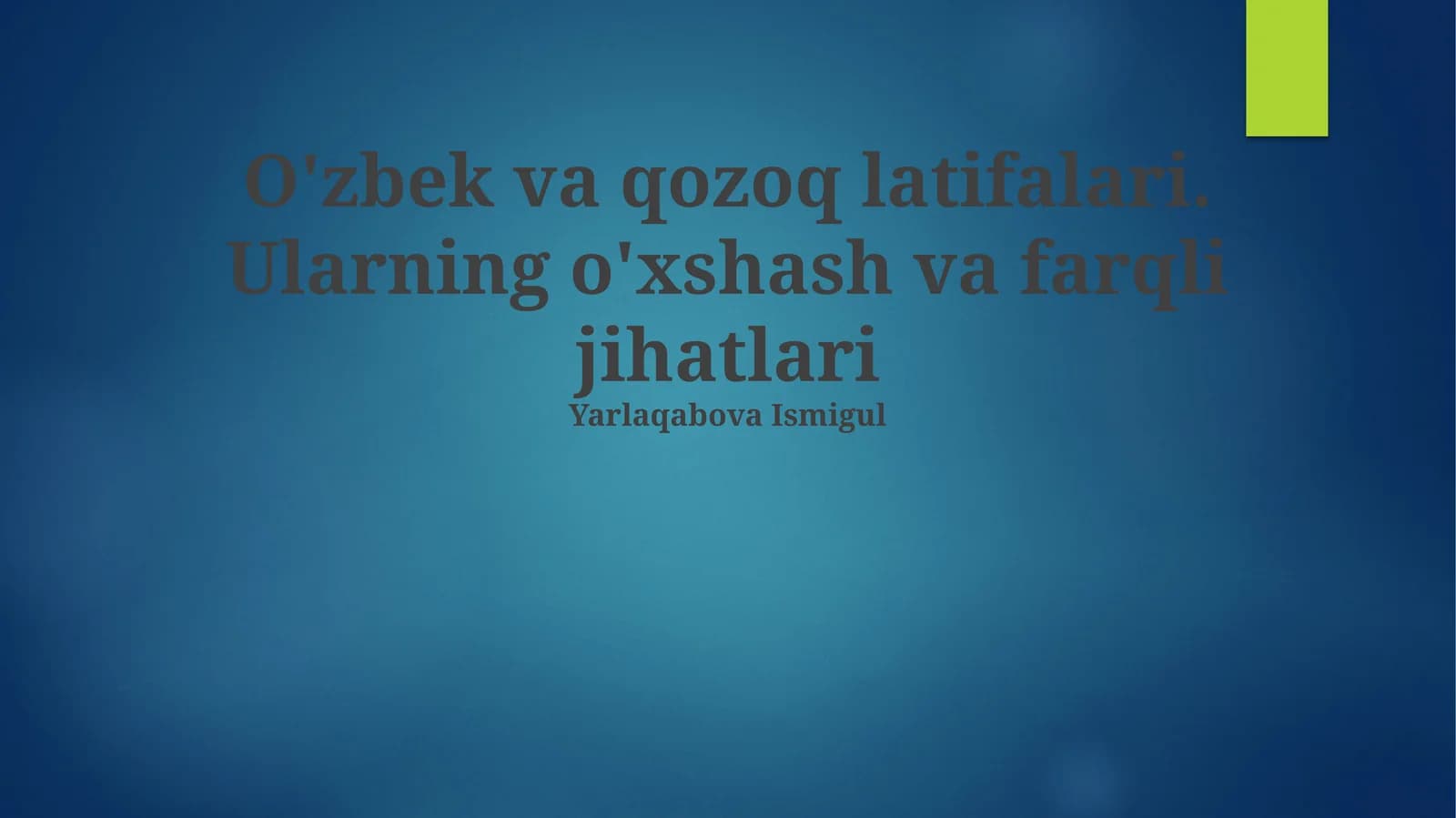 O'zbek va qozoq latifalari