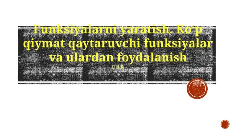 Python funksiyalari bir nechta qiymatlarni qaytarishi