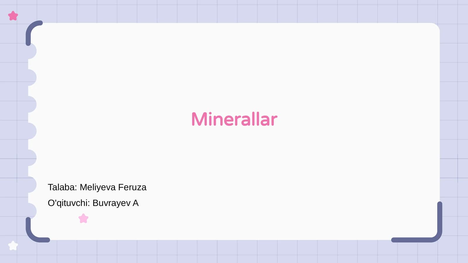 Minerallar
