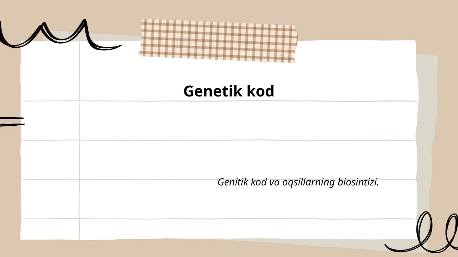 Genetik kod