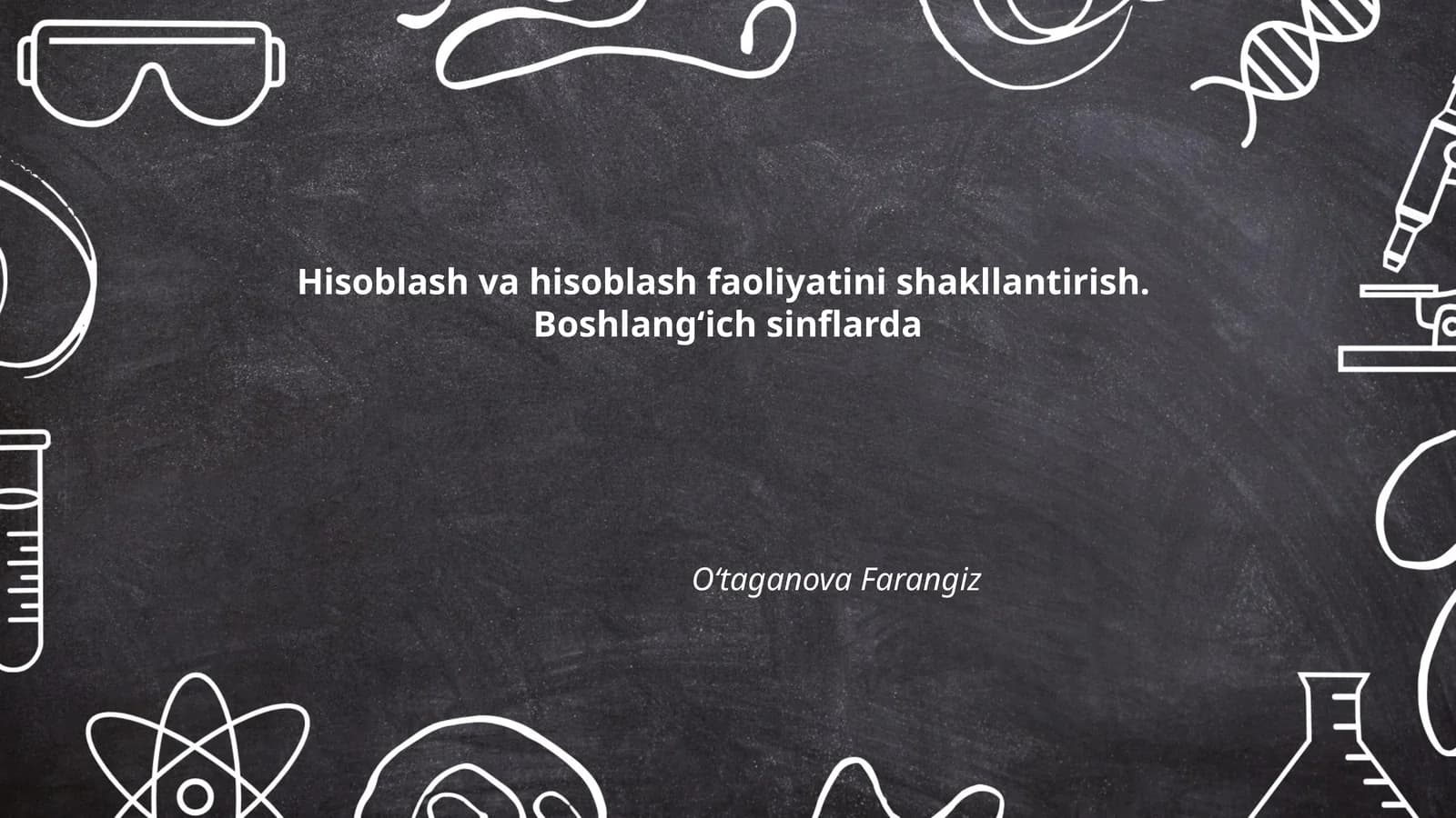 Hisoblash va hisoblash faoliyatini shakllantirish