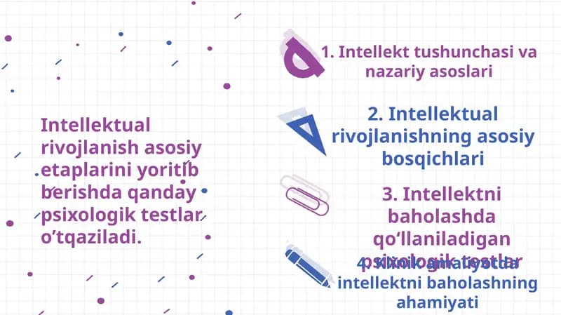 Intellekt tushunchasi va nazariy asoslari