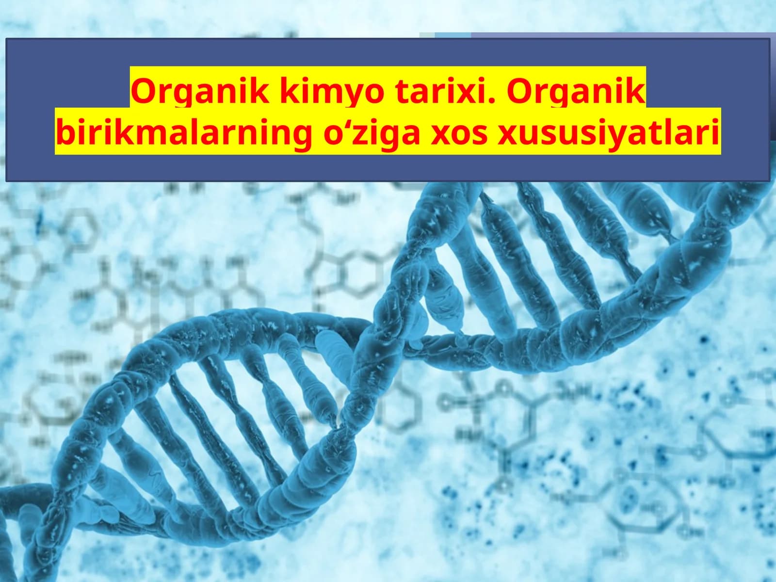 Organik kimyo tarixi