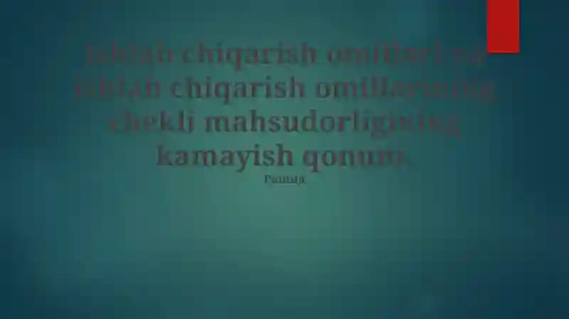 Ishlab chiqarish omillari