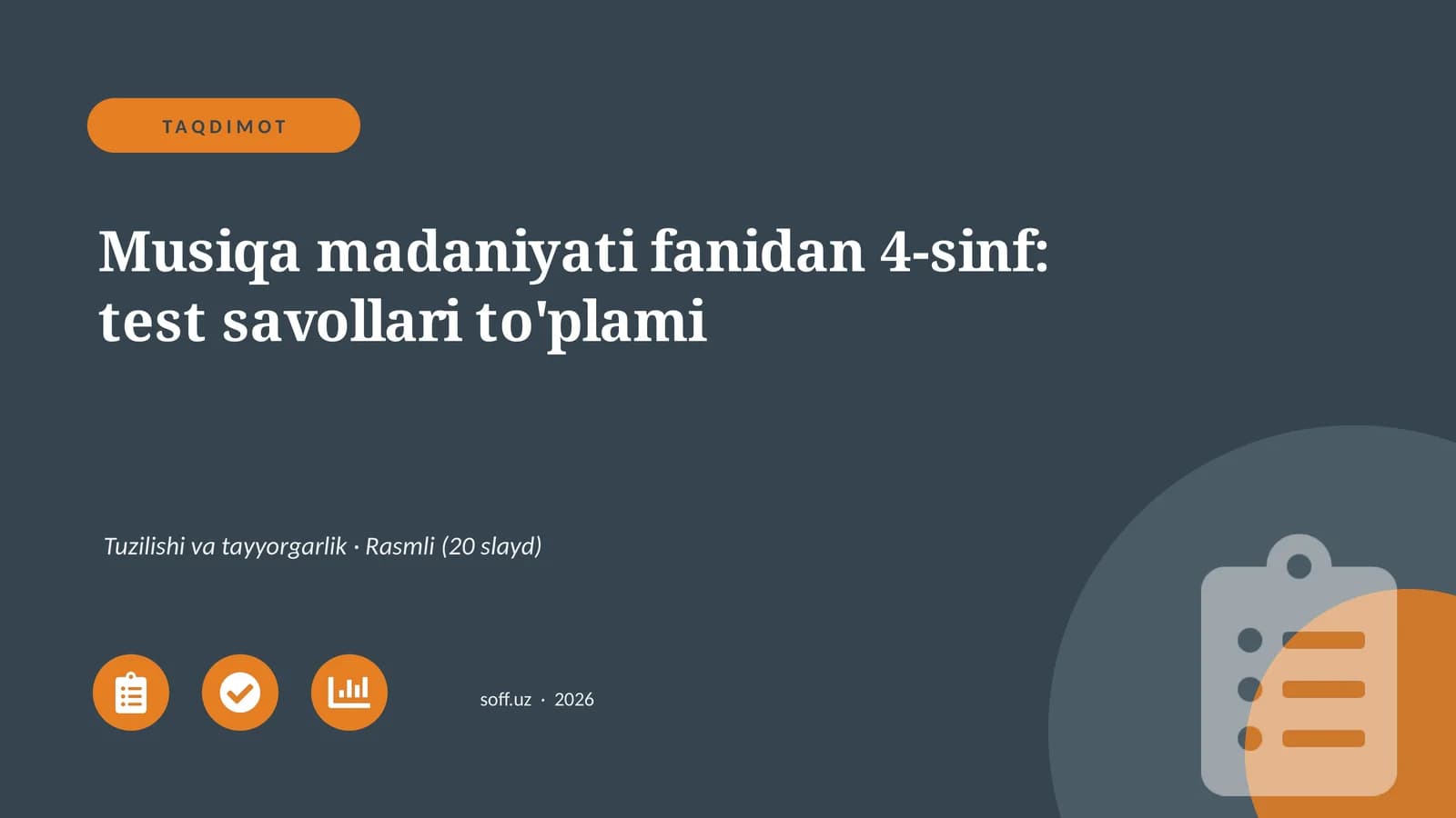 4-sinf: Musiqa madaniyati fanidan