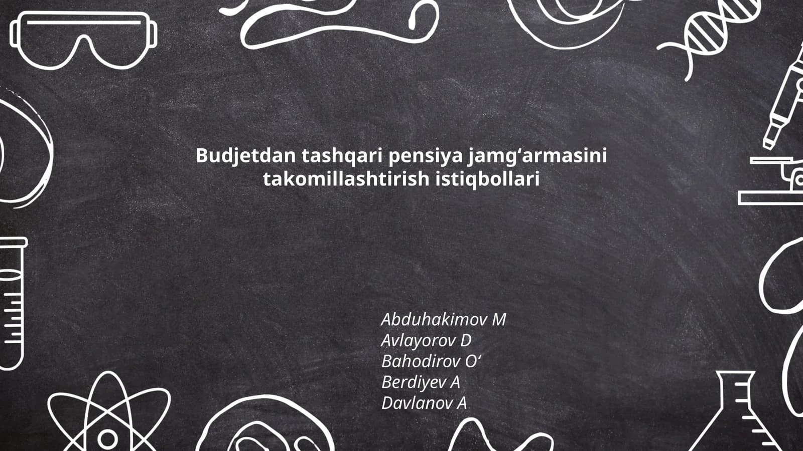 Budjetdan tashqari pensiya jamgʻarmasini takomillashtirish istiqbollari