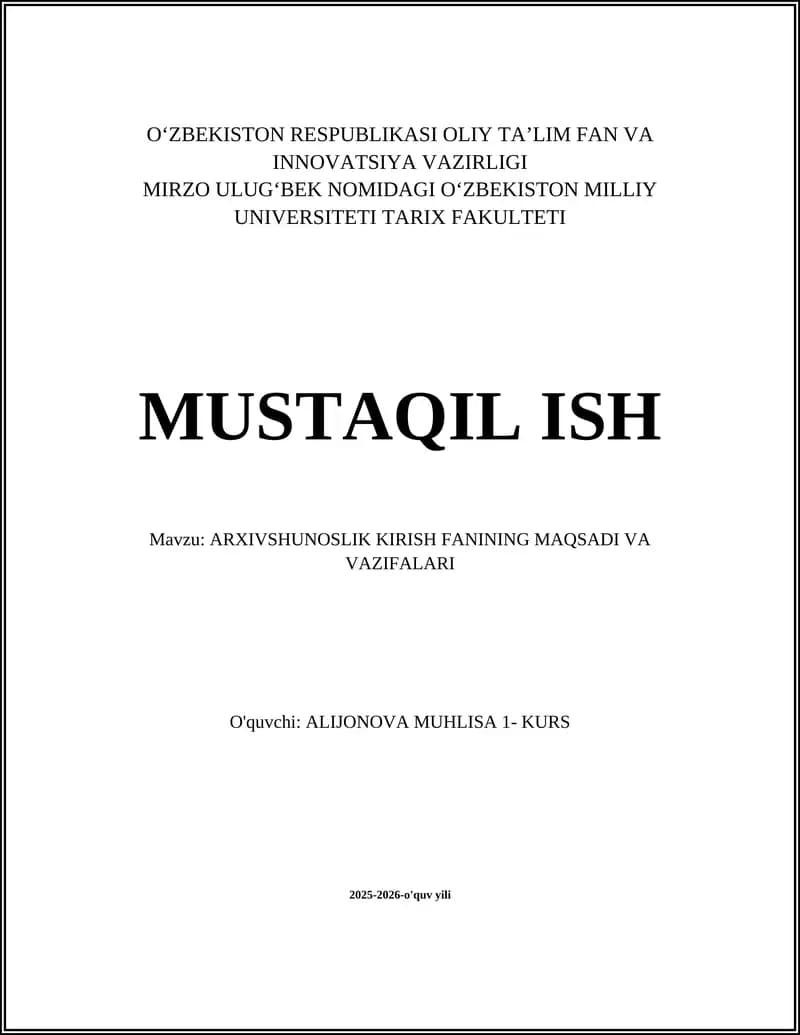 ARXIVSHUNOSLIK