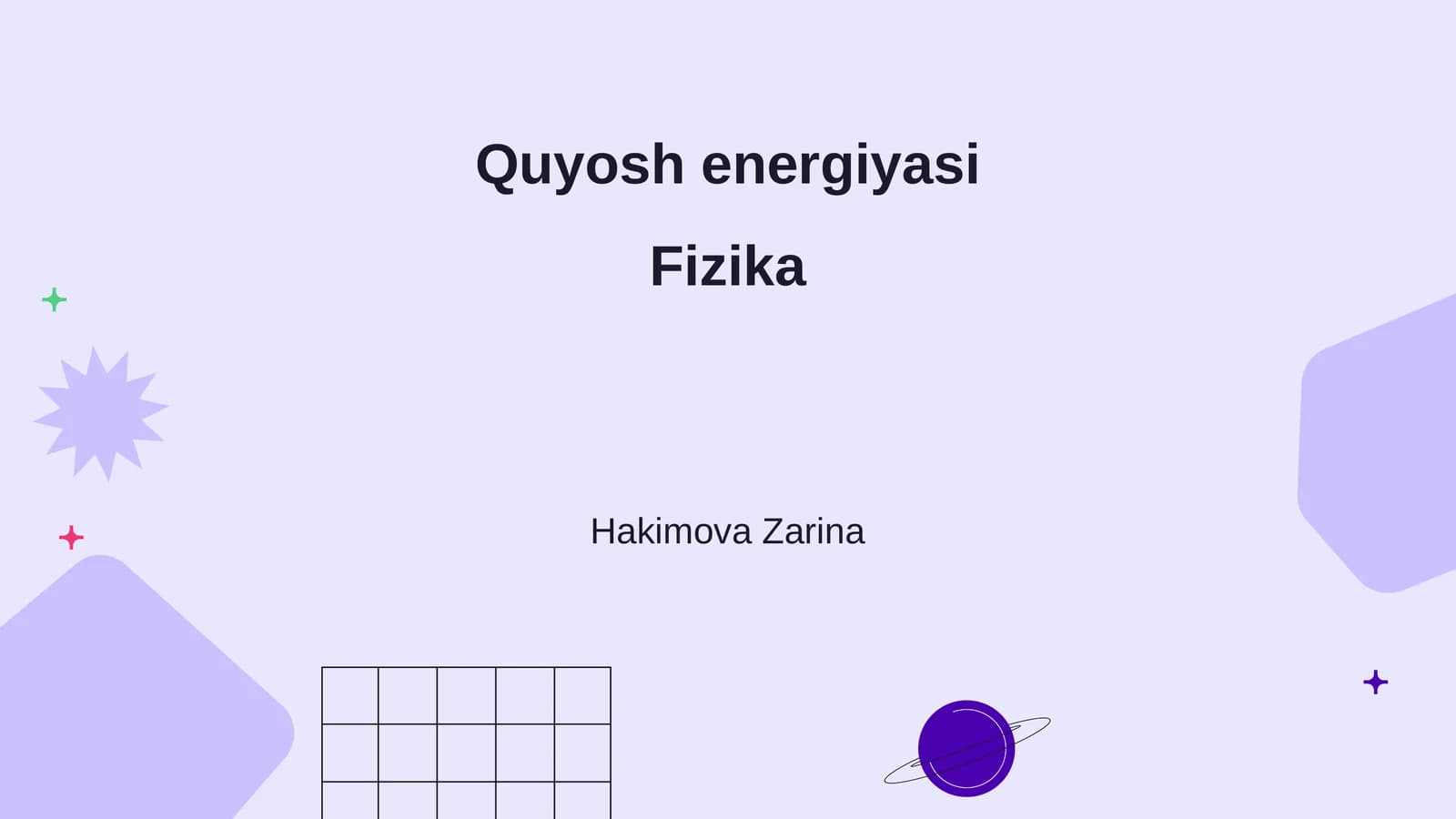 Quyosh energiyasi